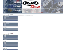 Tablet Screenshot of hjchelmetsdirect.com